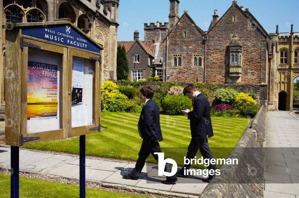 Wells cathedral music school, Wells, Somerset, England, UK  (photo)