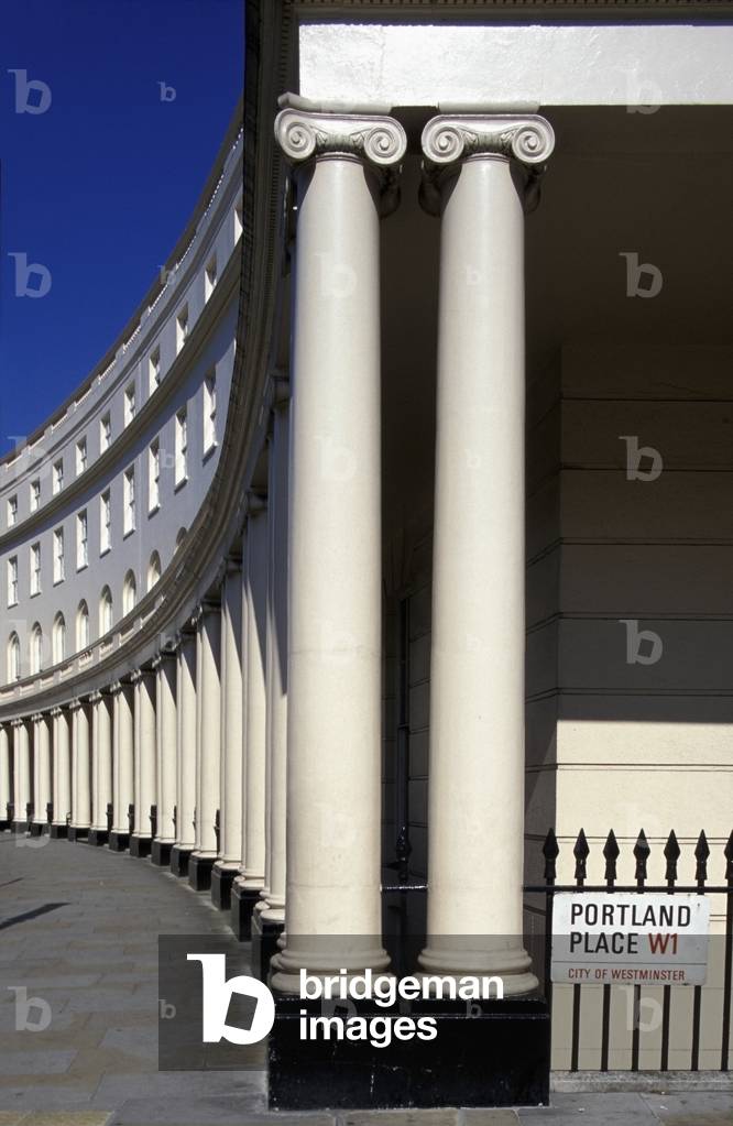 Georgian Architecture, Park Crescent, London, England, UK (photo)