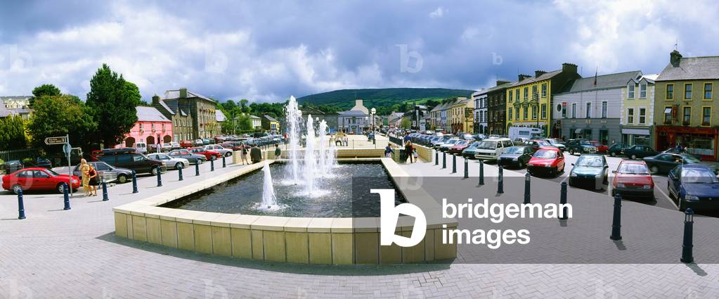 Bantry,Co Cork,Ireland;Fountain In Courtyard (photo)