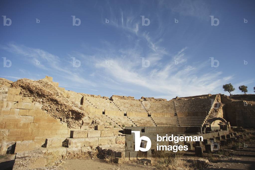 The Roman theatre, Timgad, near Batna, Algeria (photo)