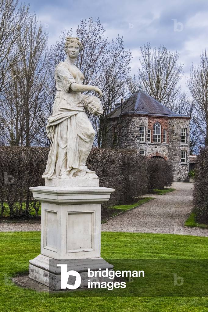 Statue of a female in the gardens of the IMMA, Museum of Modern Art Ireland; Dublin, Ireland (photo)