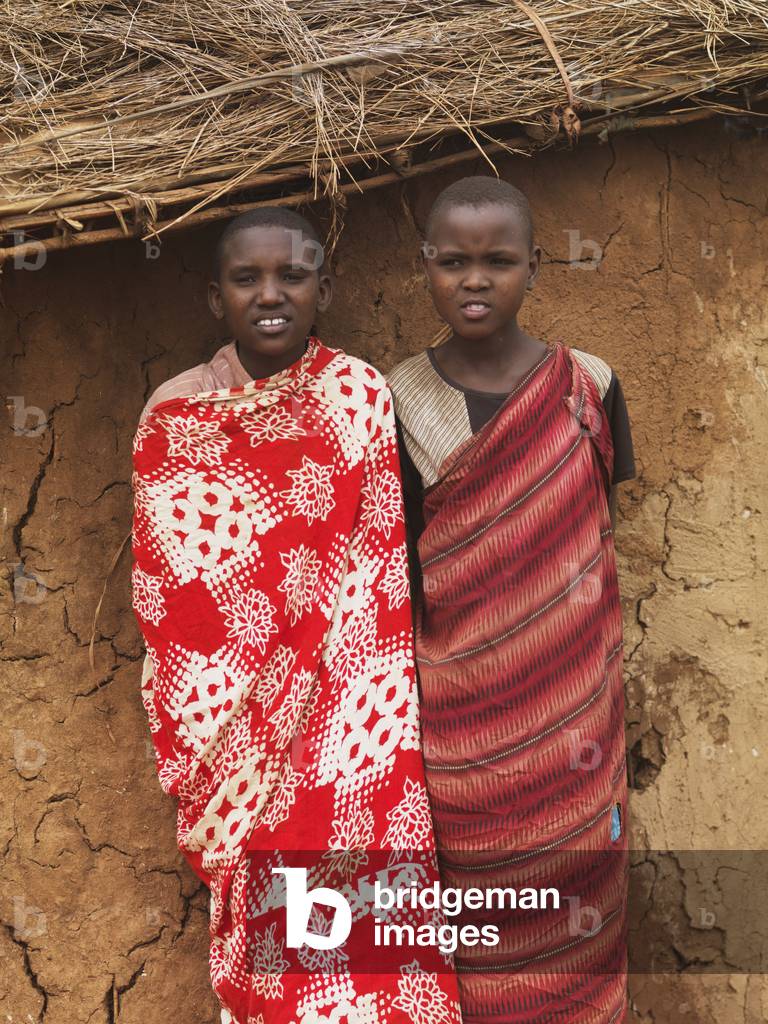 Kids from Maasai Village, Kenya, Africa (photo)