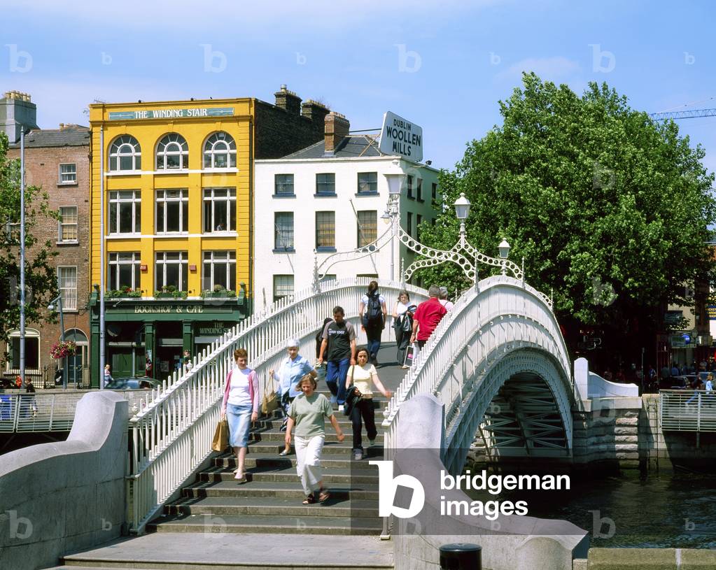 Dublin City, Co Dublin, Ireland, Ha'penny Bridge (photo)