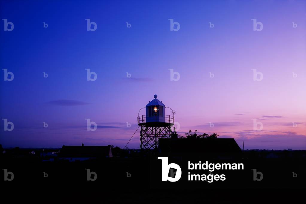 Lighthouse, Laytown, Co Meath, Ireland, Indicates Entrance To The River Boyne (photo)