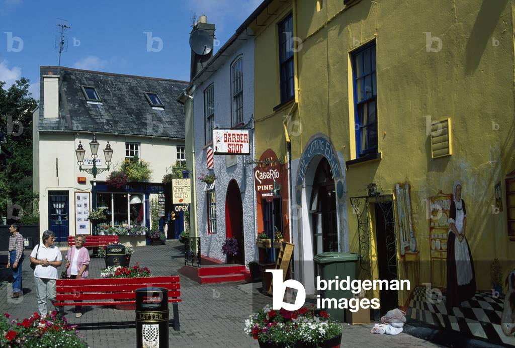 Kinsale,Co Cork,Ireland;Streetscene With A Mural (photo)