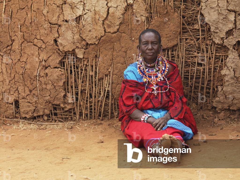 Man in Maasai Village, Kenya, Africa (photo)