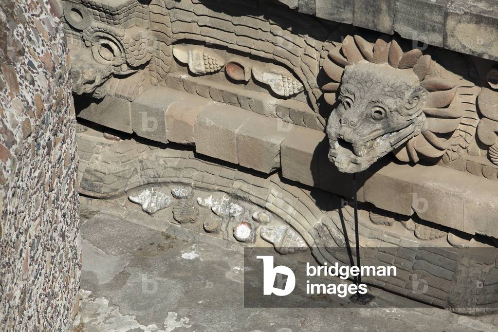 Near Mexico City, Mexico, Teotihuacan Archeological Site, Feathered Serpent Pyramid (photo)