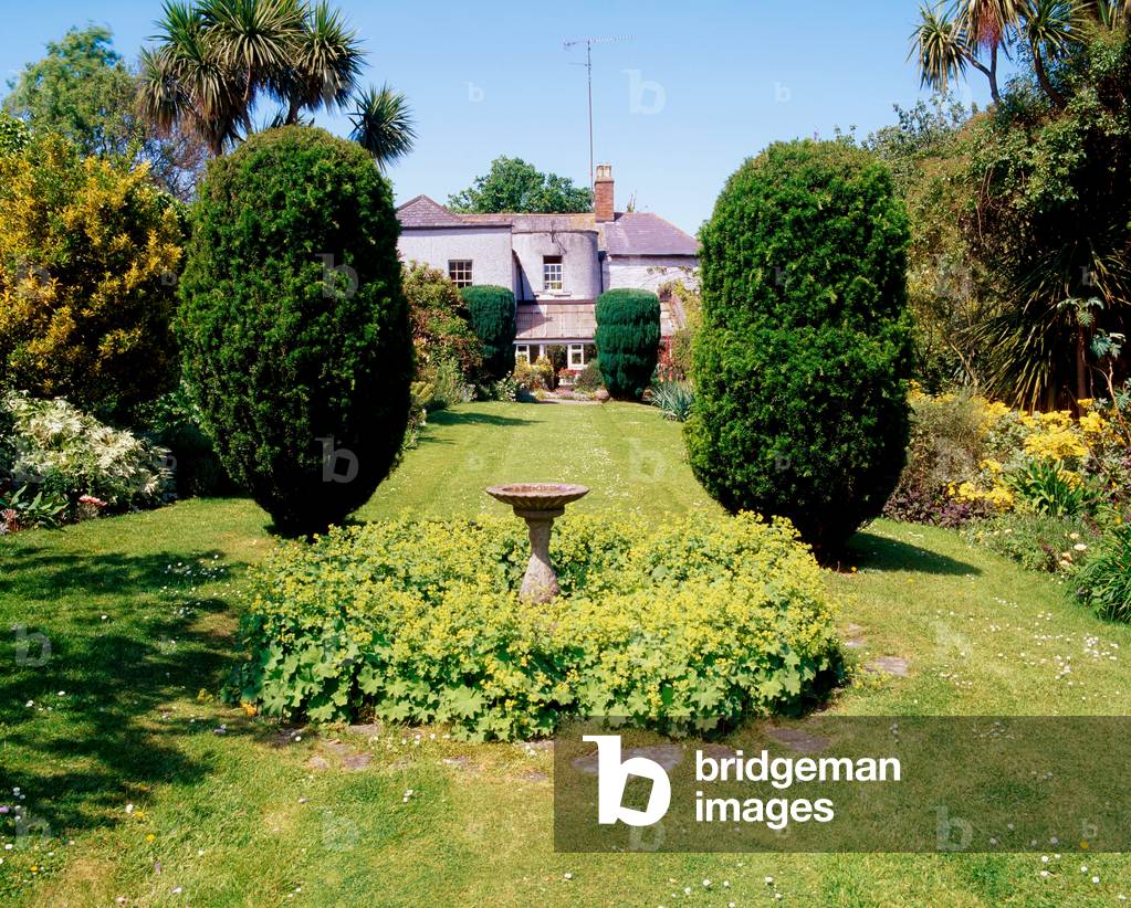 Craigconna, Co Dublin, House Lawn And Railway Tracks, Late Spring (photo)