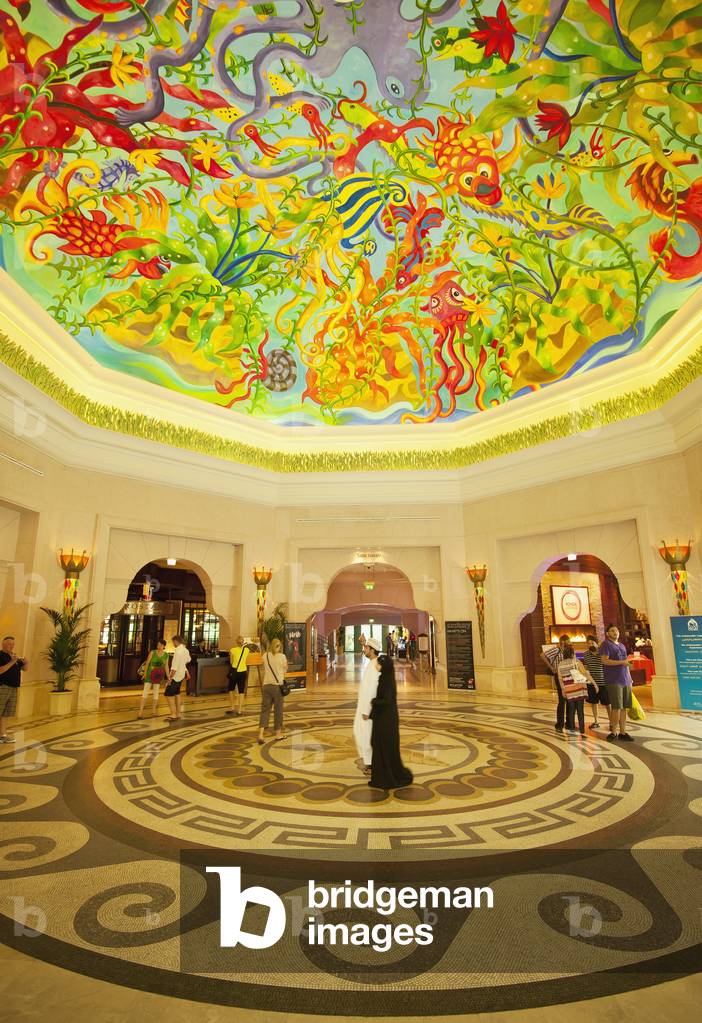 Painted Ceiling in Atlantis Palm Hotel, Jumeirah, Dubai, United Arab Emirates (photo)