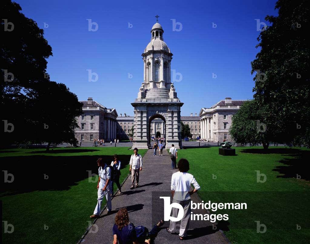 The Campanile, Trinity College, Dublin, Ireland (photo)