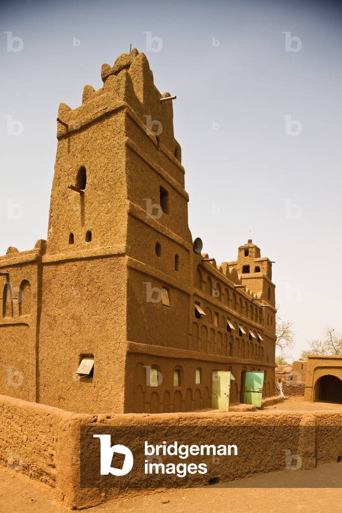Niger, Central Niger, Tahoa region, Traditional mud brick mosque, Yaama Village (photo)