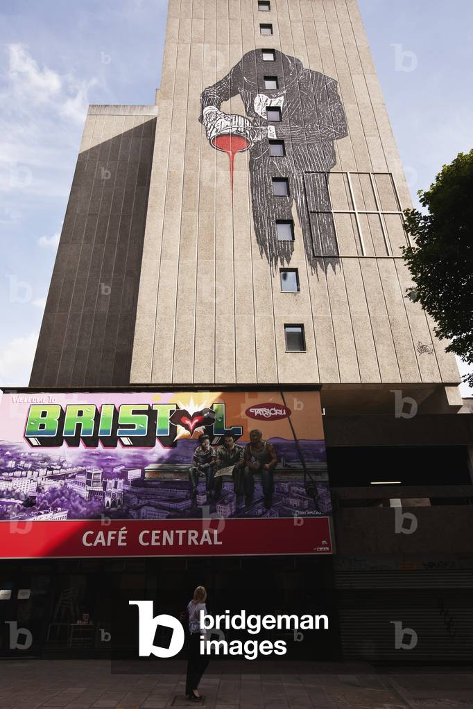 World's top graffiti artists showing their legally produced art work, See No Evil, Bristol, England, UK  (photo)