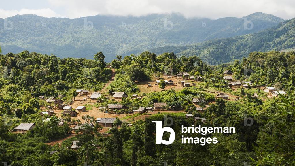 Mountain Hmong hill tribe village, Luang Namtha, Laos (photo)