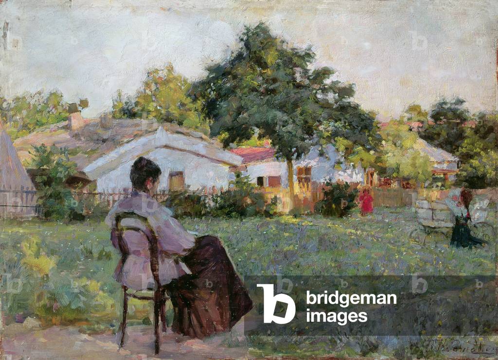 Bild von Gemälde "Bei der Dacha", 1892 von Kiviak Konstantinov Kostandi