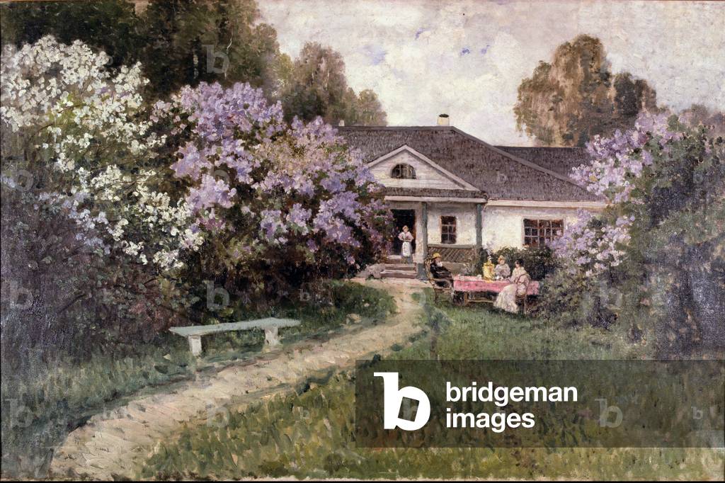 Lilacs (oil on canvas)