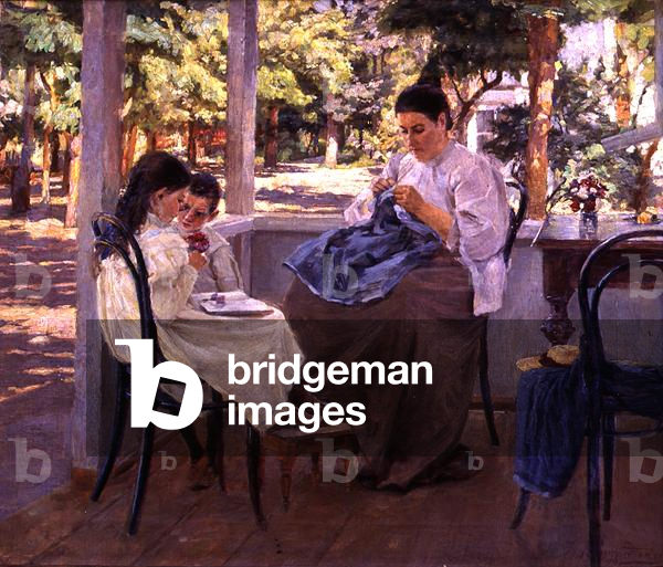 On the Terrace, 1889 (oil on canvas)