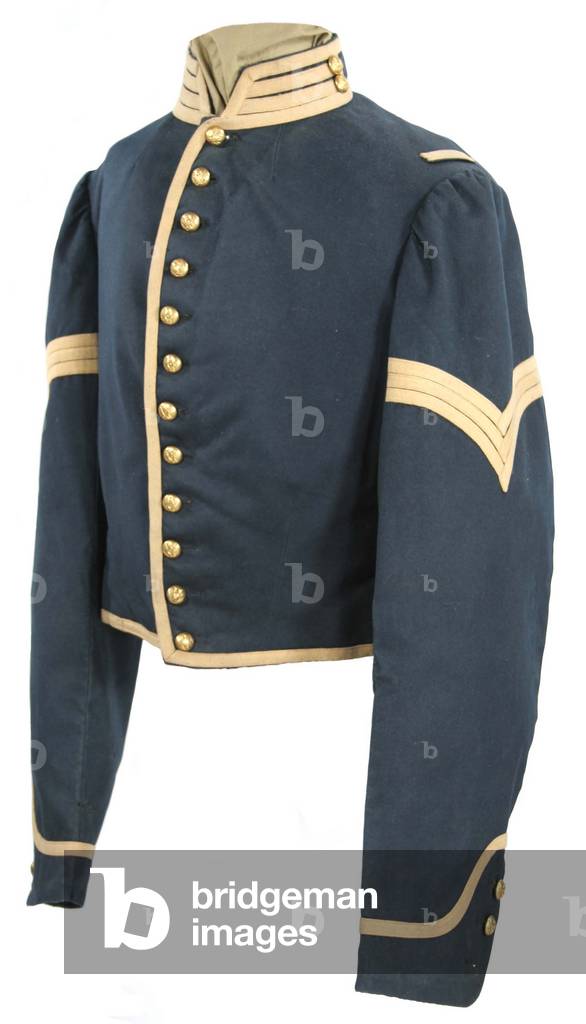 Custom tailored Union sergeant's jacket attributed to 10th NY Cavalry