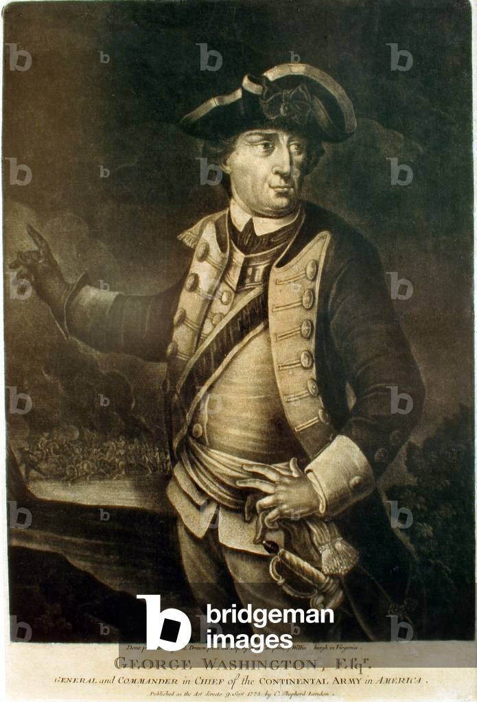 Mezzotint of General George Washington