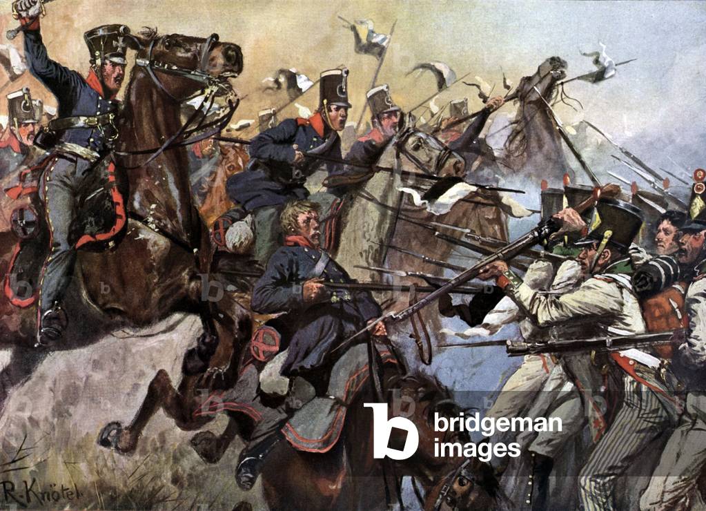 Prussian cavalry charge the French at Dennewitz, September 6th 1813