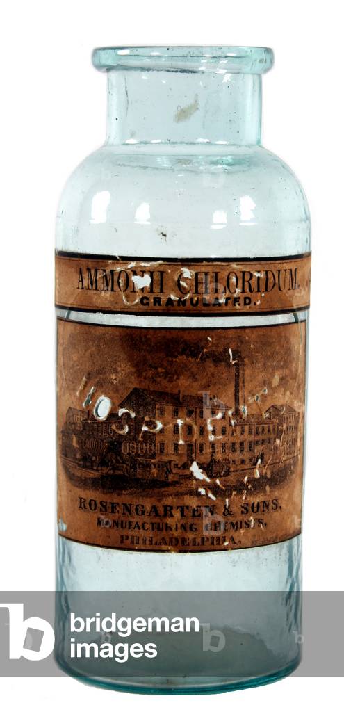 US Hospital Department bottle -Ammonh Chloridum Label