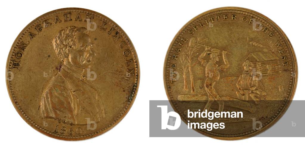 Lincoln Rail-splitter Campaign token