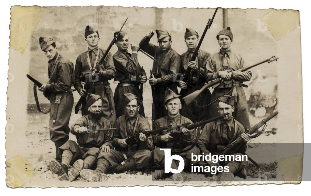 World War II,Italian Soldiers Pose For The Camera