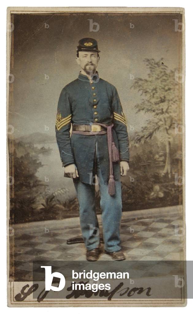 Color Sergeant, Samuel P. Thompson, Co B 24th NJV