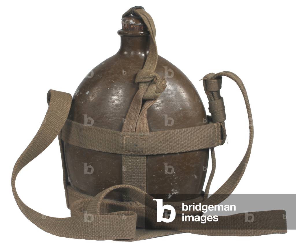Japanese Army Canteen with web shoulder strap