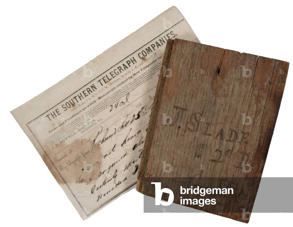 Wooden Tombstone of Confederate soldier in 2nd Georgia Regiment