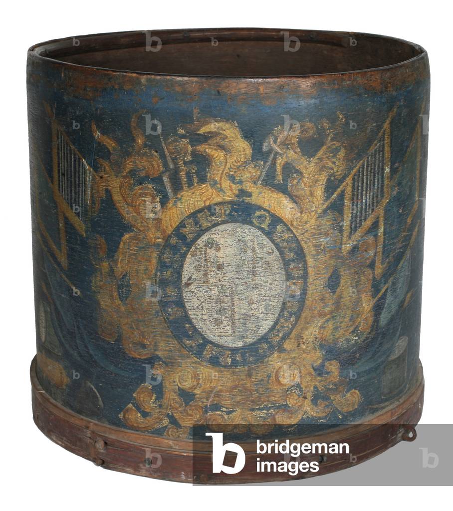 Painted Wooden Drum