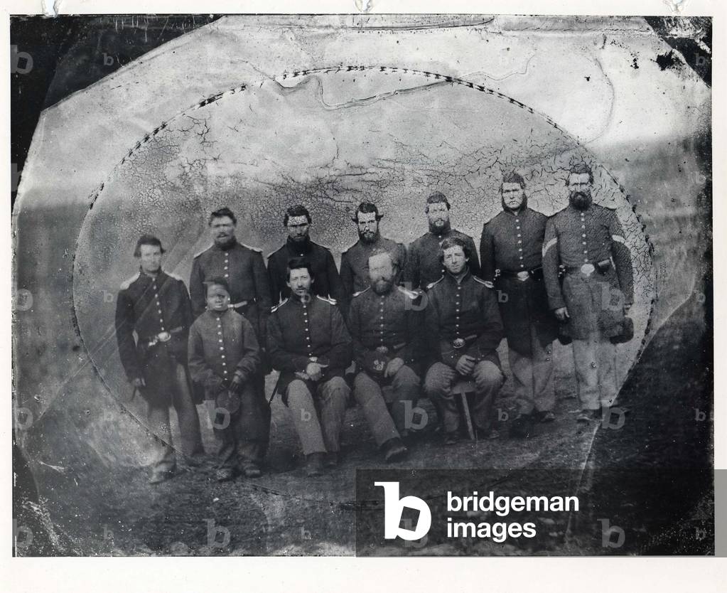 Union Army, Group of Union infantry with black servant boy
