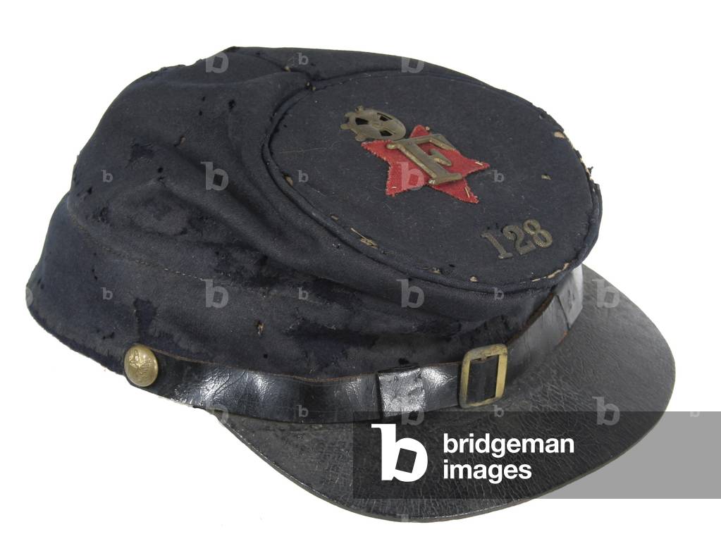 Union Army, Private Jacob Muschbach's Forage cap, 128th Pennsylvania
