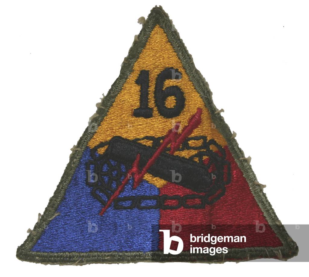 United States, 16th Armored Division Shoulder Patch
