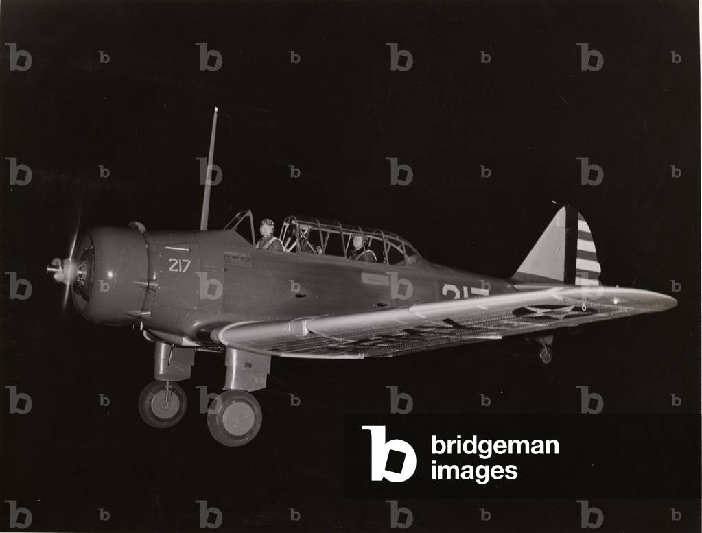 United States, North American BT-9 Trainer in flight