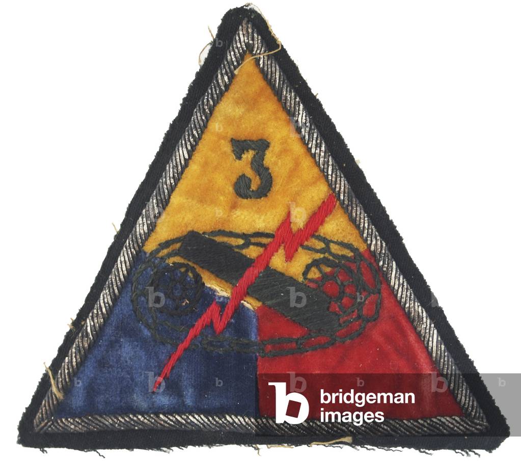 Theater made 3rd Armored Division shoulder patch
