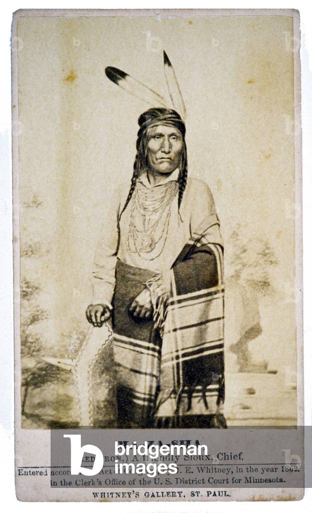 MA-ZA-SHA,Red Iron, A friendly Sioux Chief, St. Paul, Minnesota, 1862