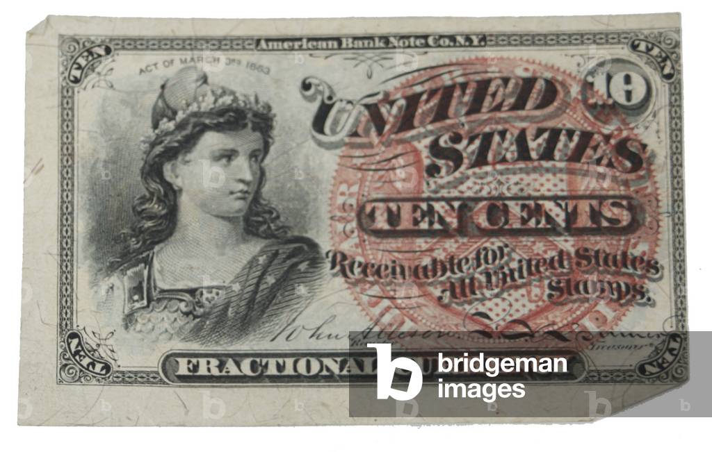 American Civil War, 1863 10 cent shinplaster