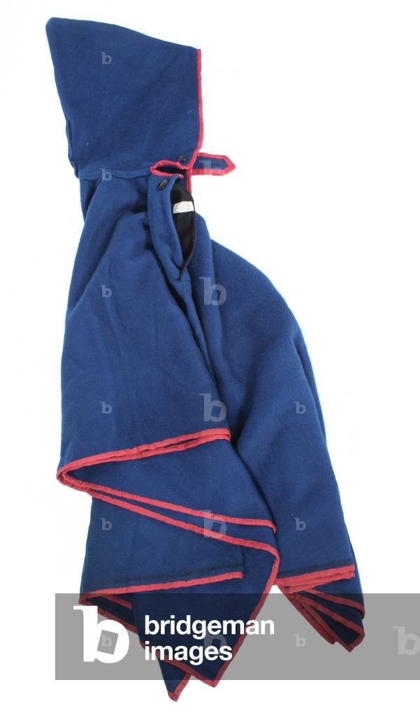 Hooded blue Talma worn by a Union Soldier