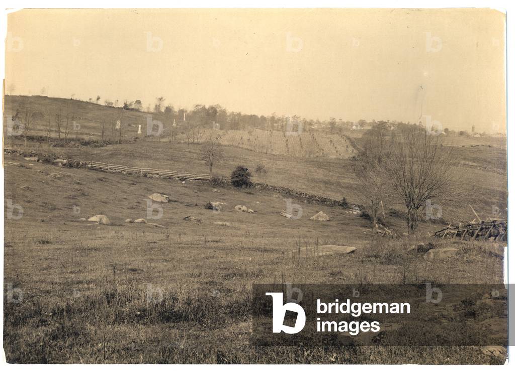 Steven's Knoll, Culp's Hill at Gettysburg 1880