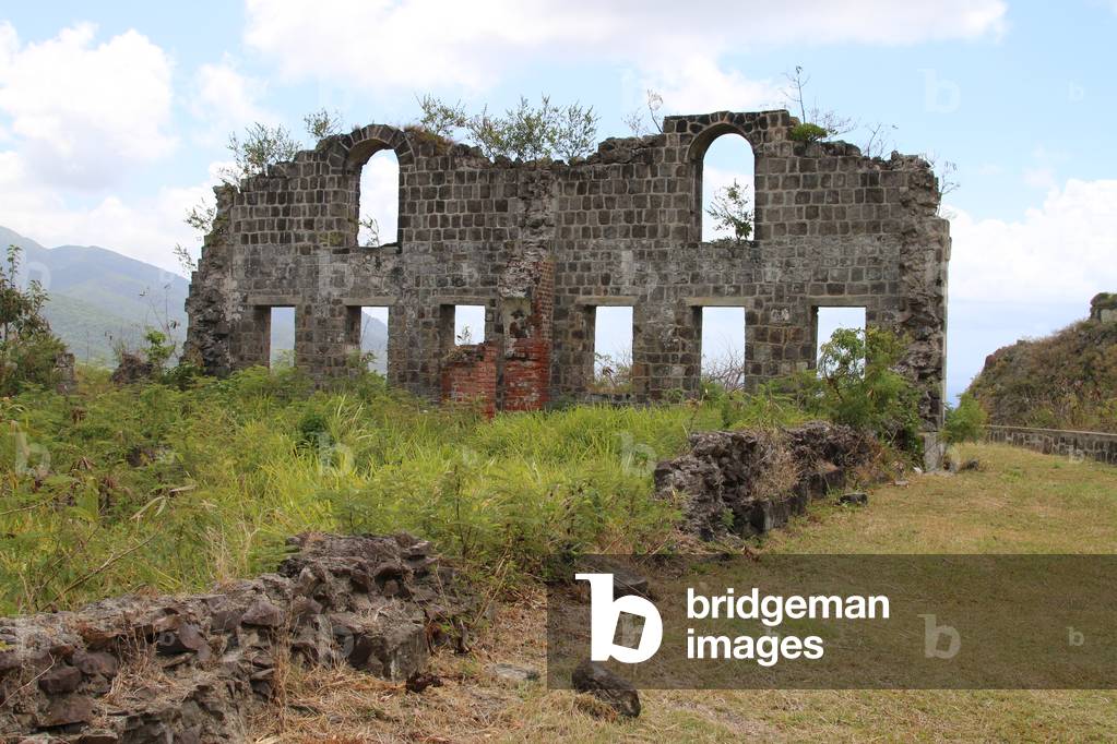 Ruined British Barracks on Brimstone Hill, St. Kitts (photo)