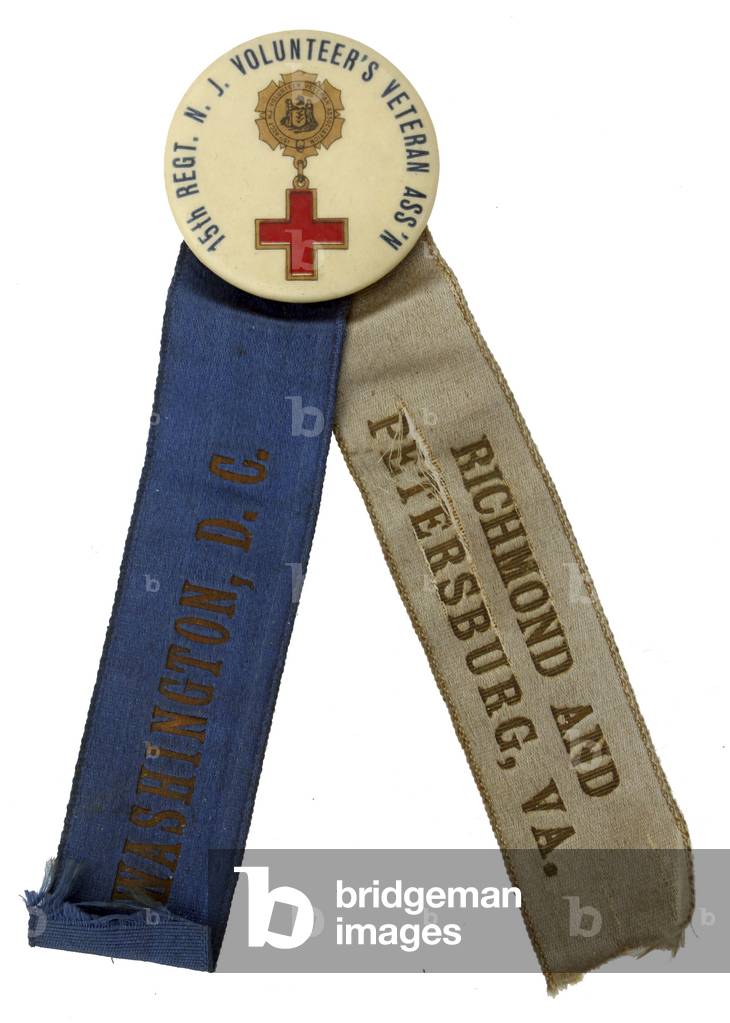 1908 Reunion Badge Of The 15th New Jersey Volunteers