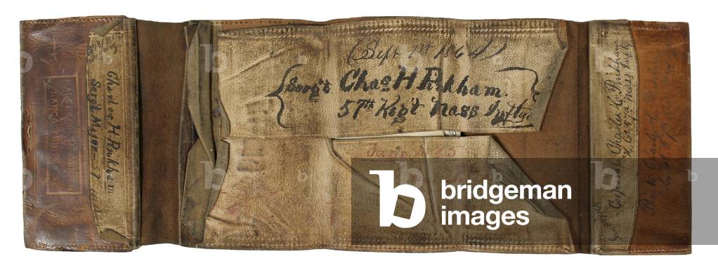 Wallet of 2nd Lt. Charles H. Pinkham, 57th Massachusetts Volunteers,