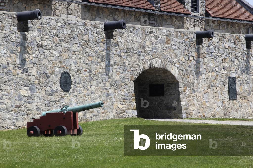 View of Fort Ticonderoga on Lake Champlain, New York, USA (photo)