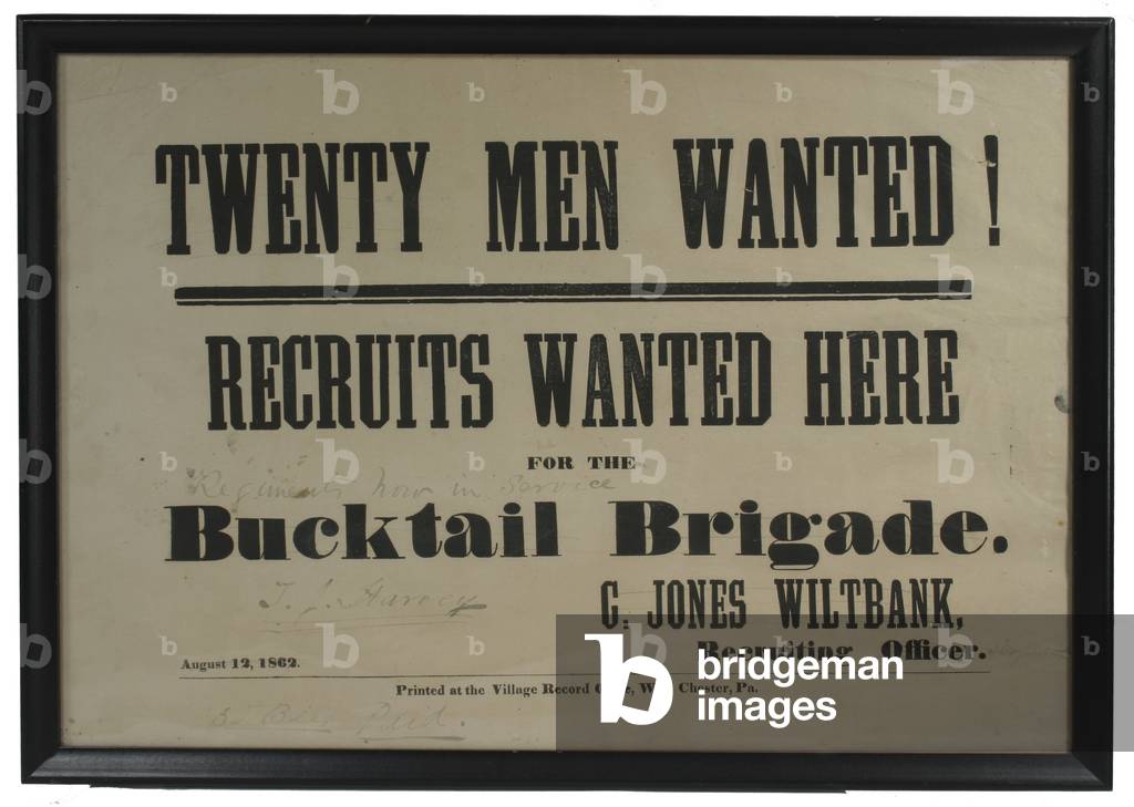 American Civil War ,  Recruiting broadside
