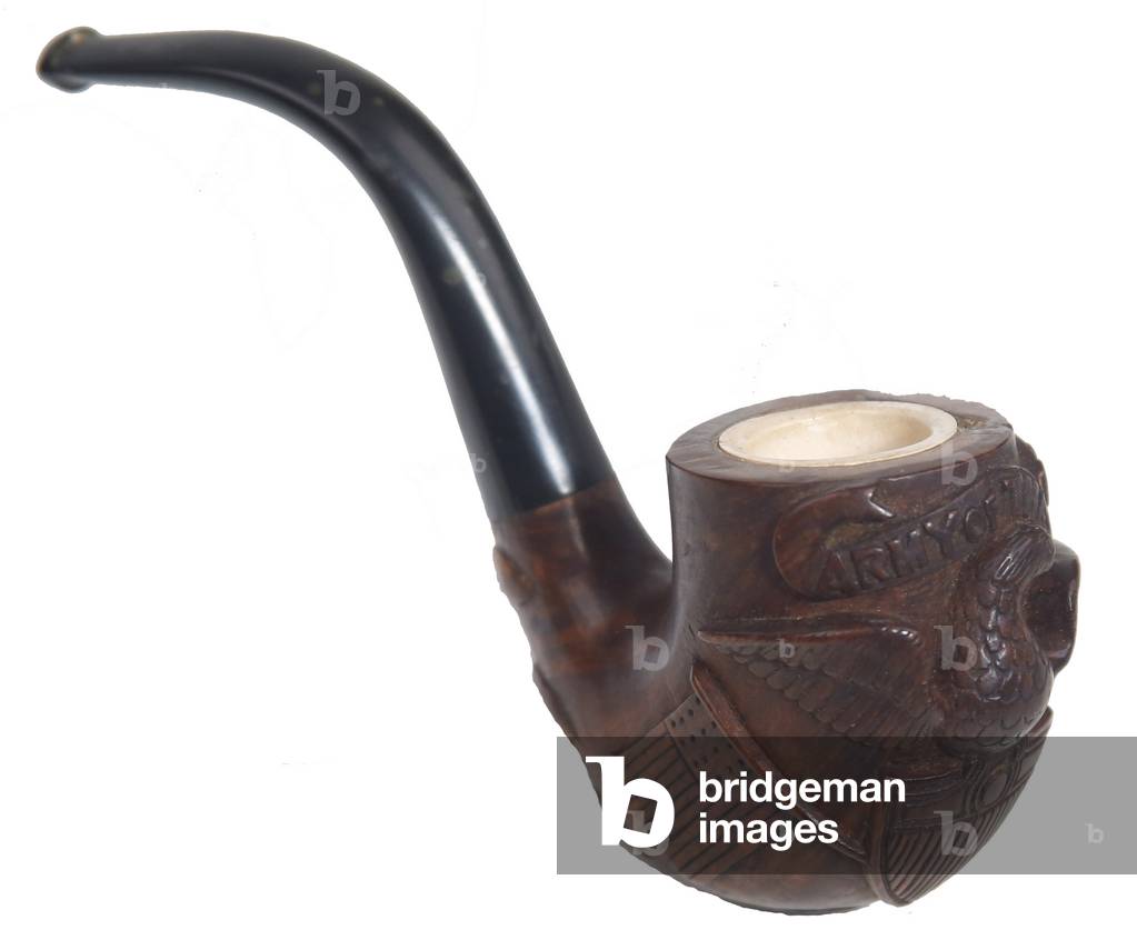 United States Civil War, Union Soldier's carved smoking pipe