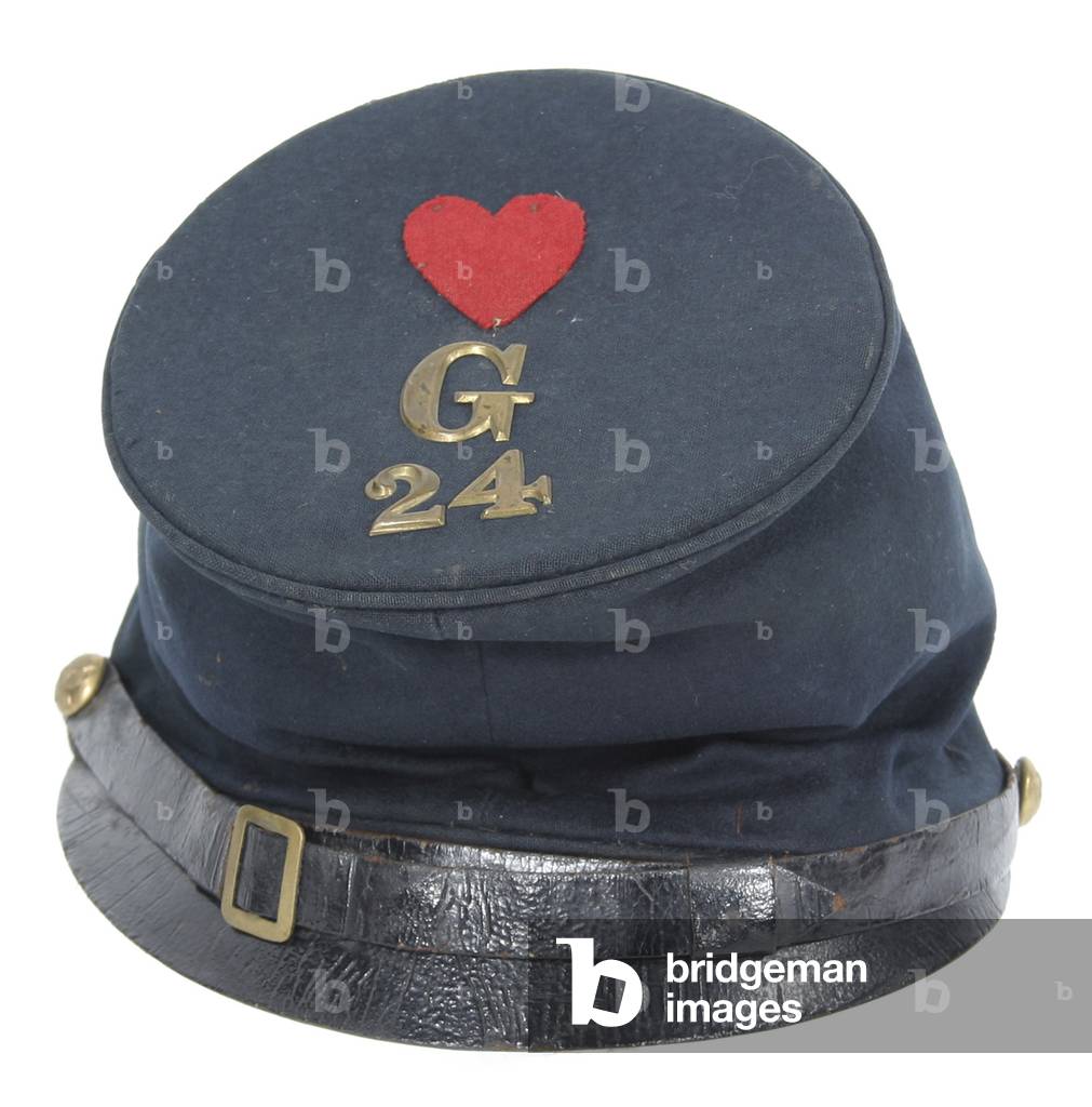 McDowell style forage cap with badge of the 24th Army Corps