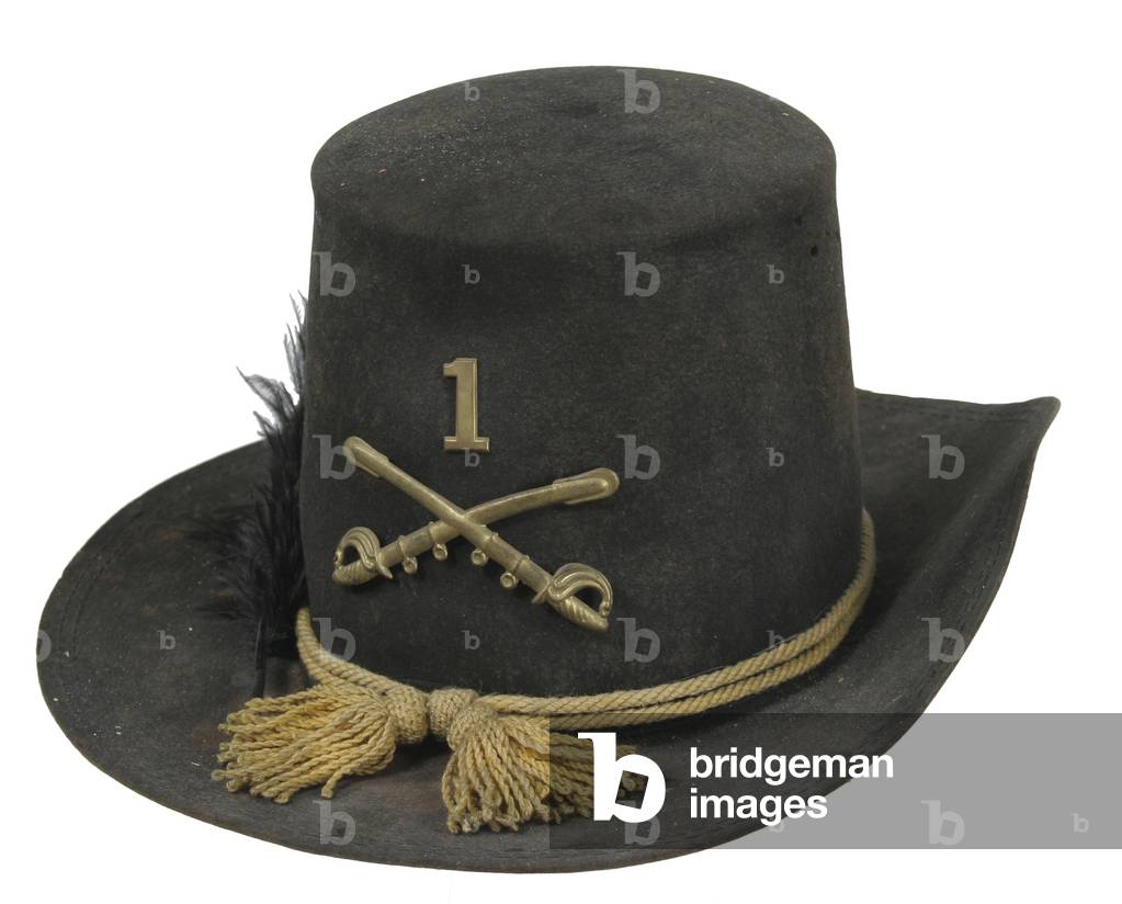 Union enlisted man's Hardee (Jeff Davis) hat with cavalry insignia