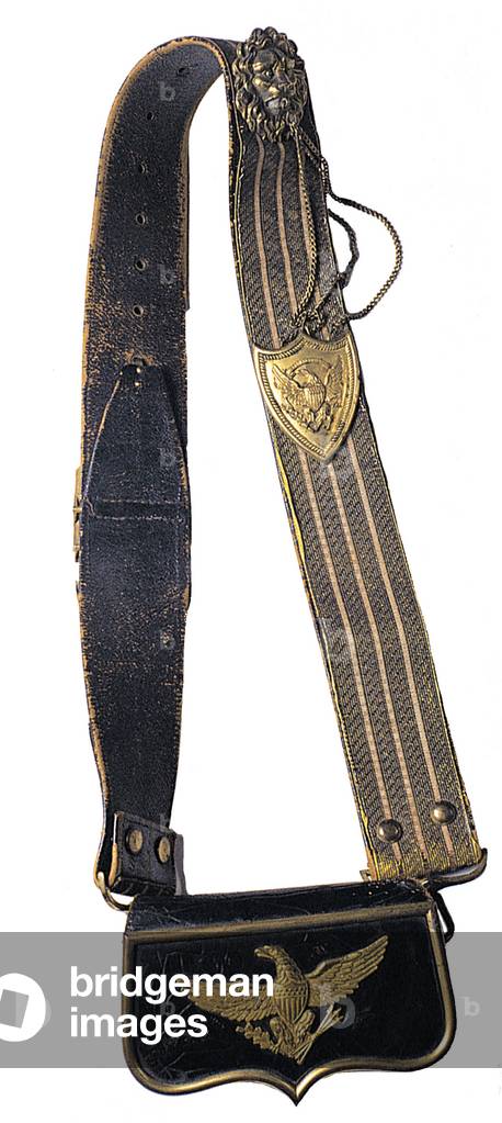 Union officer's baldric with dispatch case