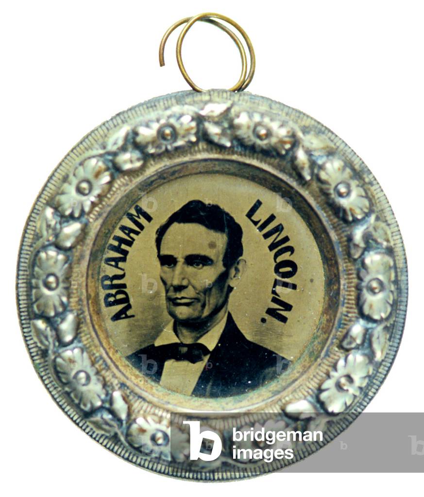 Abraham Lincoln Campaign Badge circa 1860