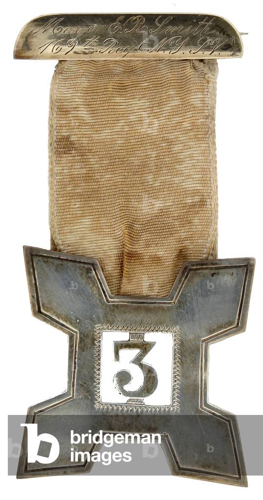 Silver 10th Corps badge of the 169th New York Volunteers